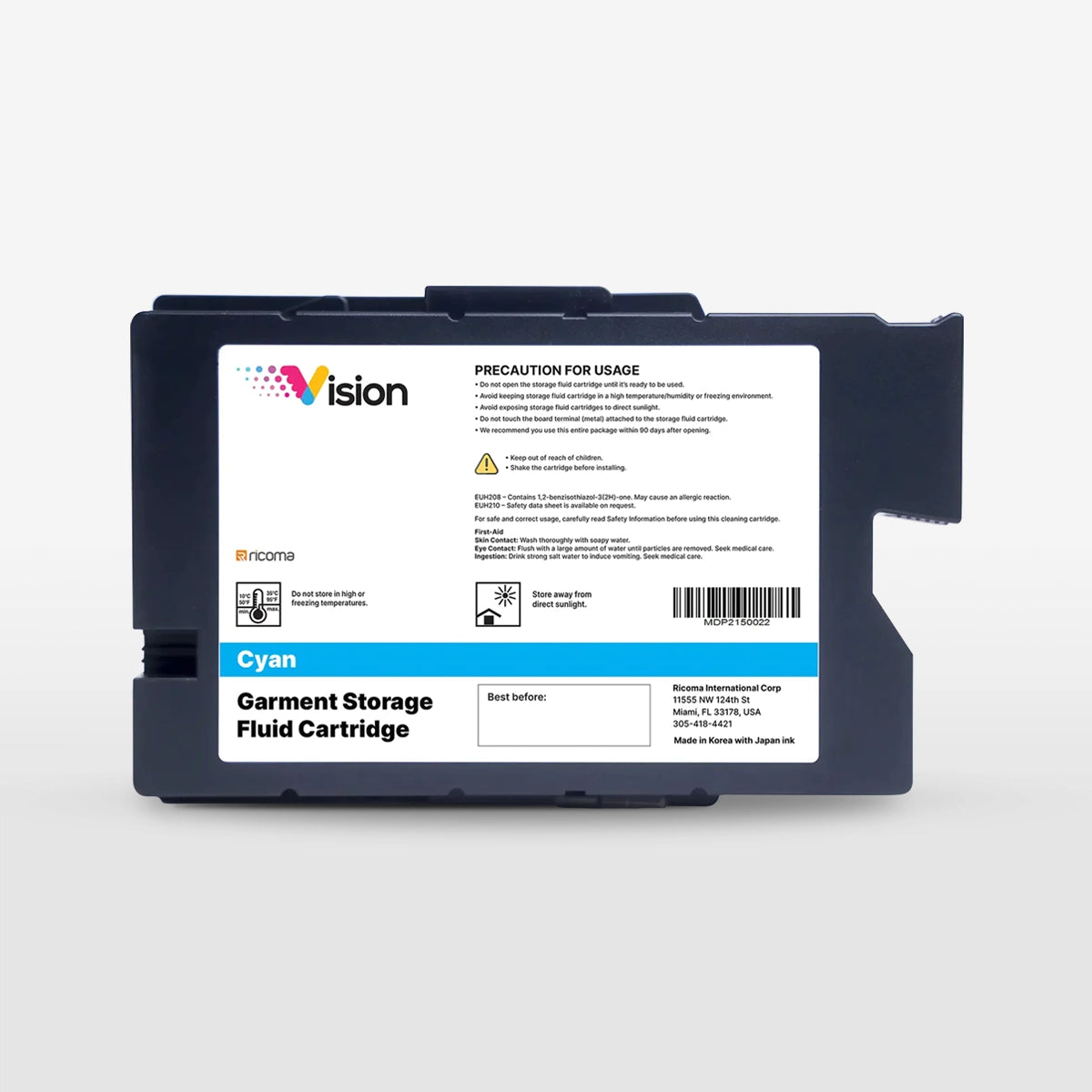 Ricoma Vision DTG Printer Storage Fluid Cartridges