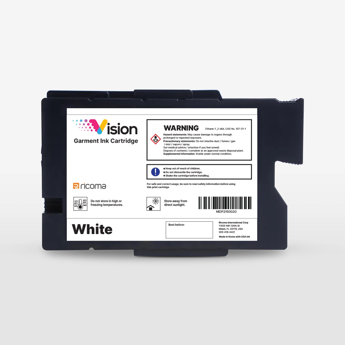 Ricoma Vision DTG Printer Ink Cartridges