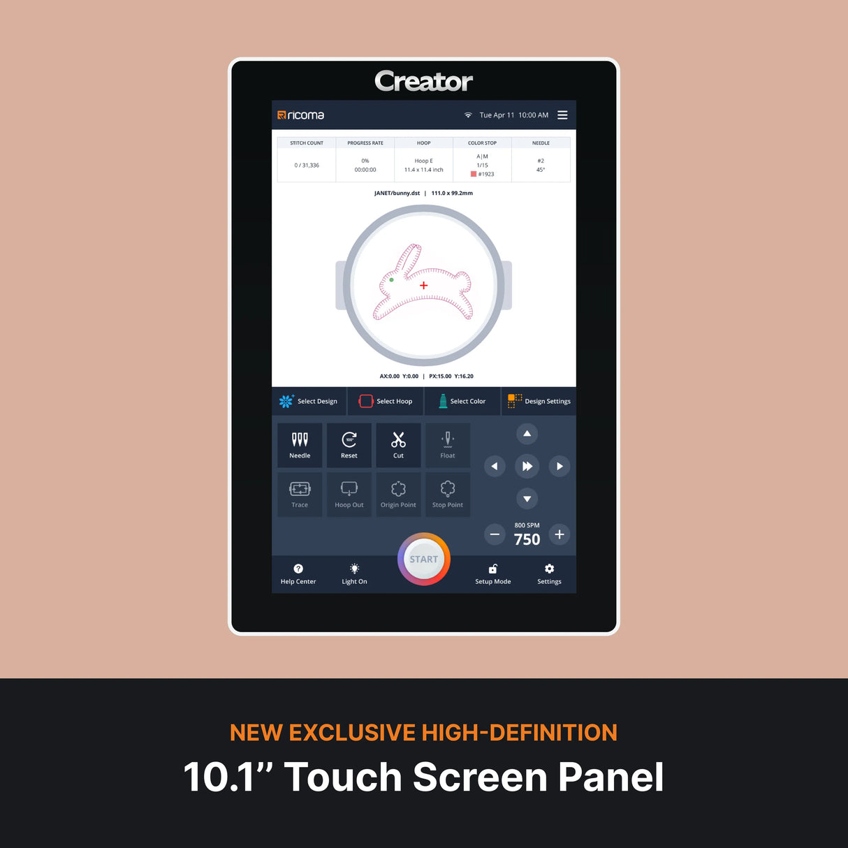 new exclusive high-definition 10.1 inch touch screen panel