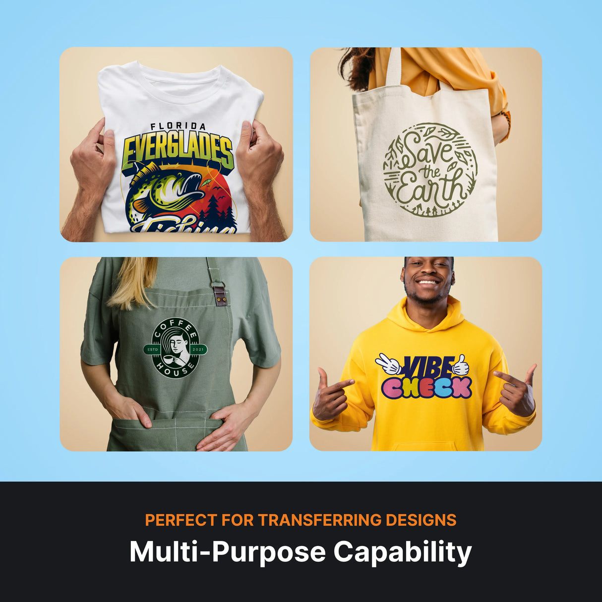 perfect for transferring designs - multi-purpose capability