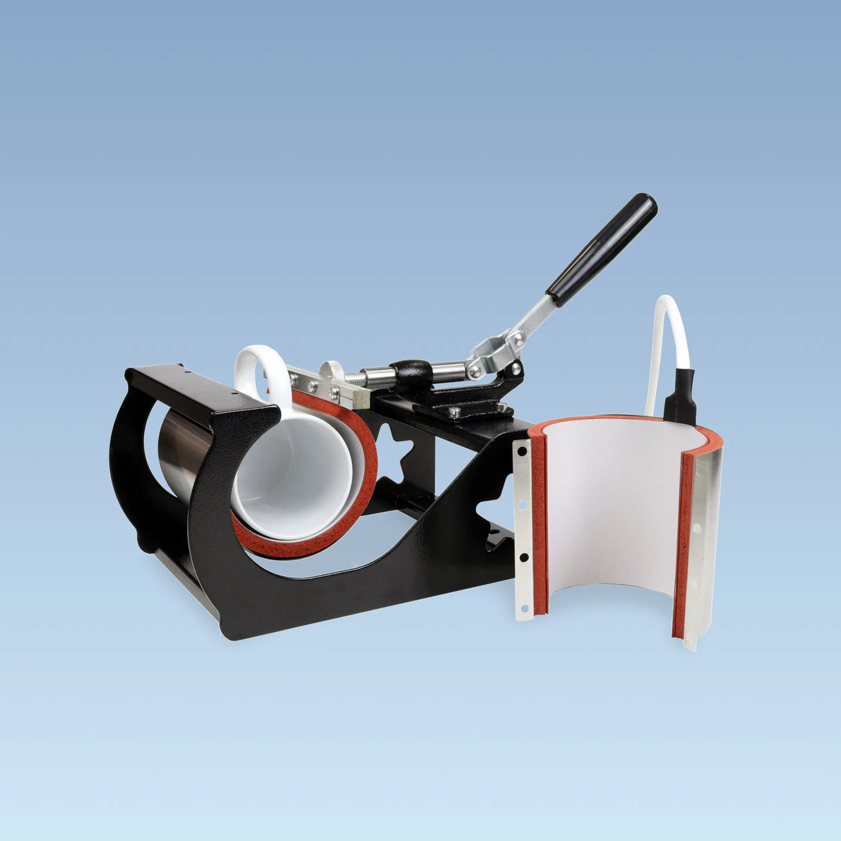 iKonix Multifunction Heat Press - flat, cap, mug, and plate heat press in one