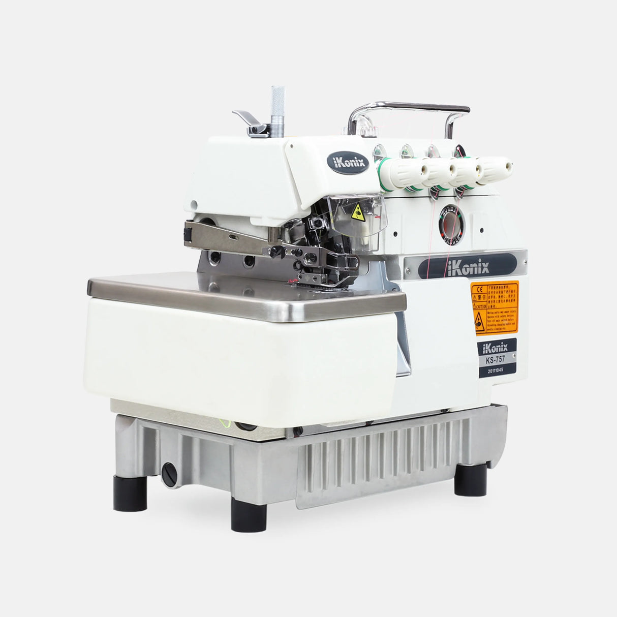 iKonix High-Speed Five-Thread Overlock Sewing Machine - side view