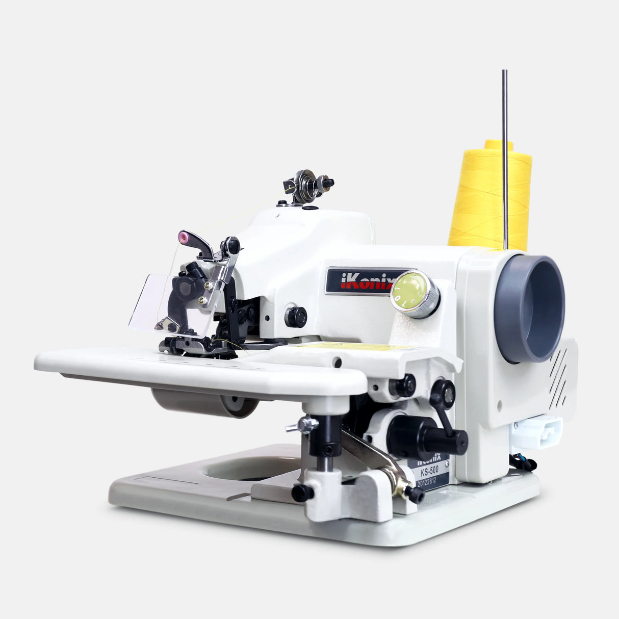 iKonix Portable Desktop Blindstitch Sewing Machine - side view