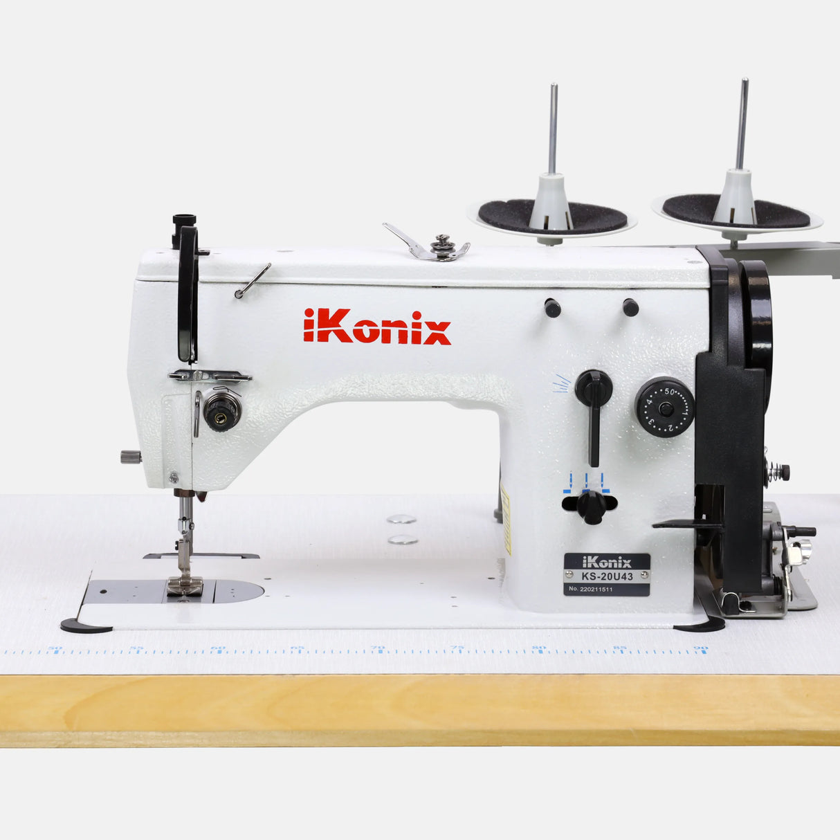 iKonix Single-Needle Zigzag Industrial Sewing Machine - side view