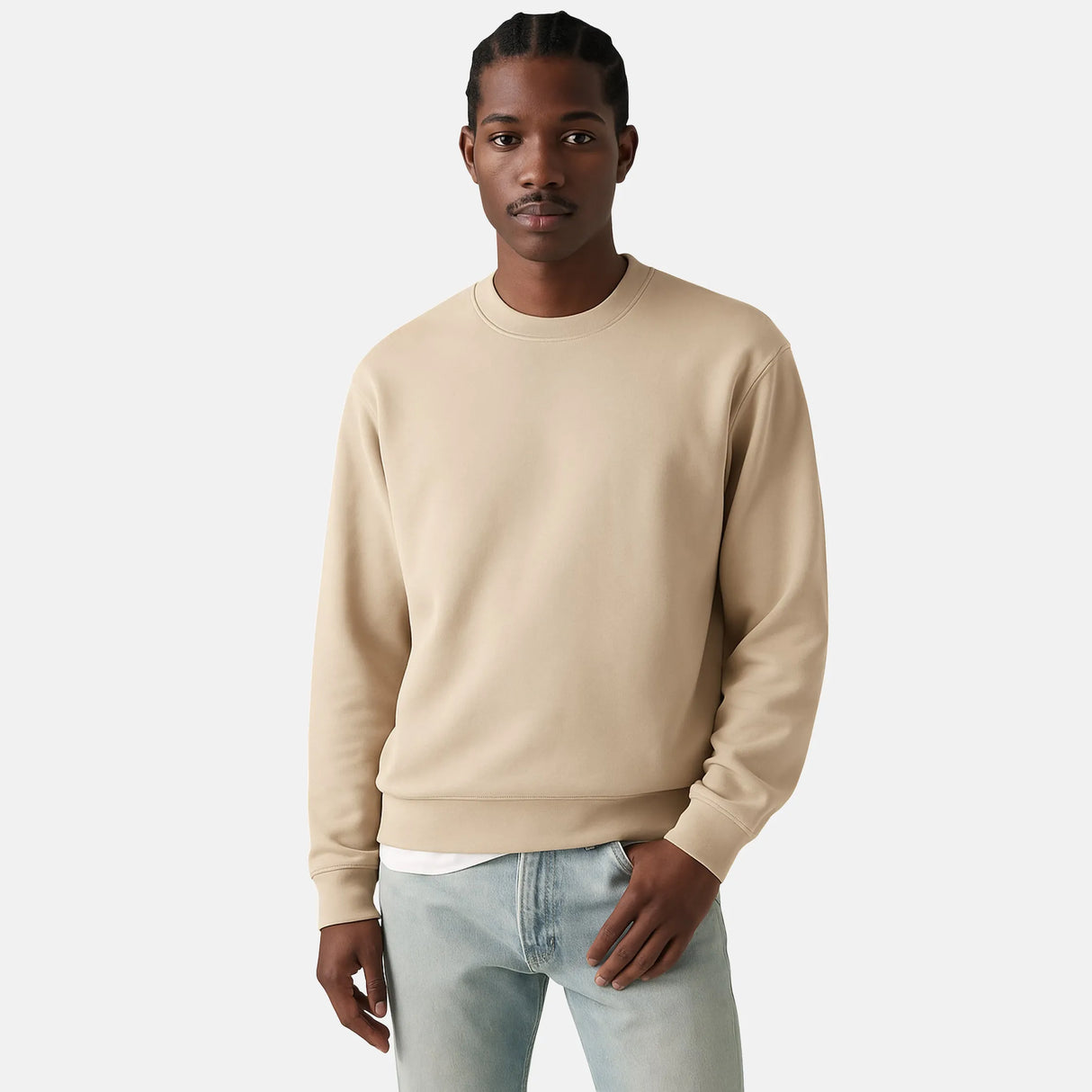 beige blank sweatshirts