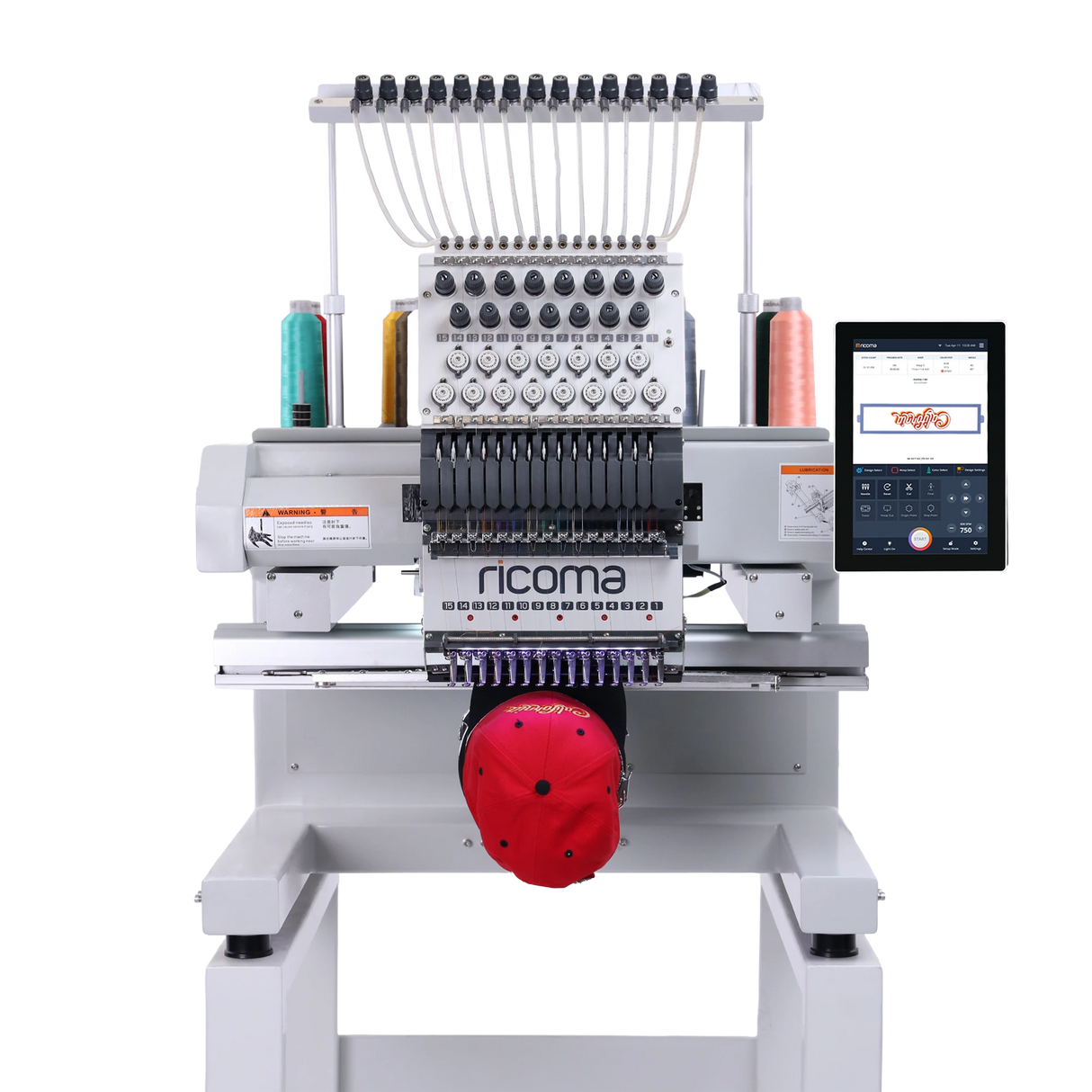 Marquee 15-Needle Commercial Embroidery Machine with 10.1" Touchscreen Panel