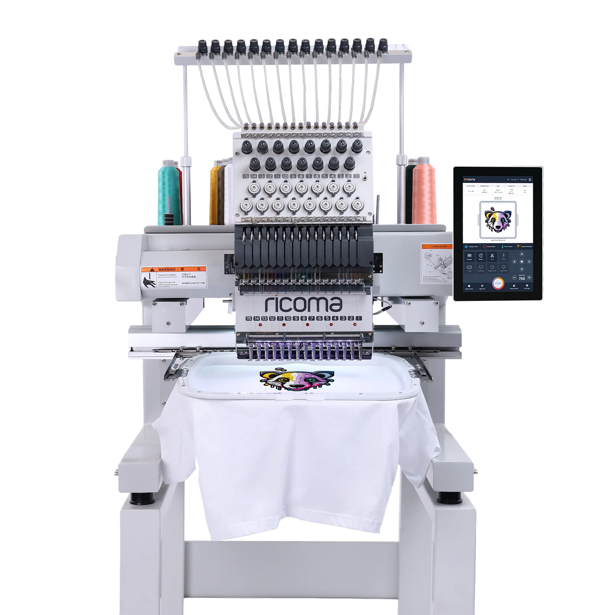 Marquee 15-Needle Commercial Embroidery Machine with 10.1" Touchscreen Panel