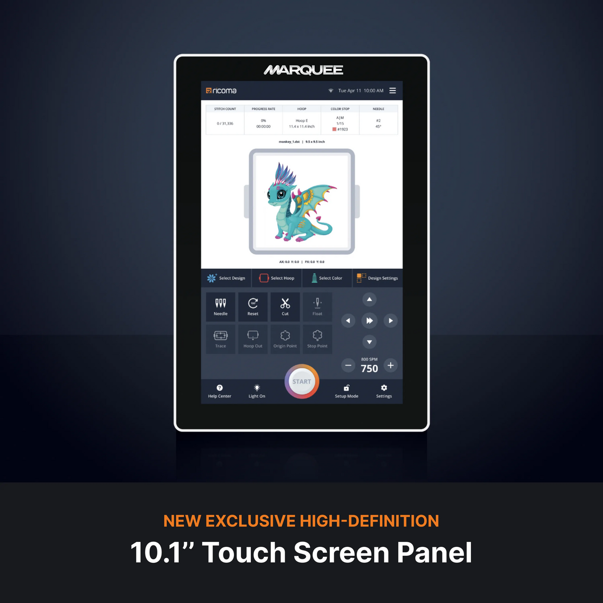 New exclusive high-definition 10.1 inch touch screen panel