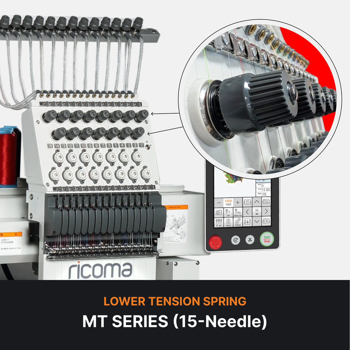 Lower Tension Spring Replacement for TC, SWD, MT, & CHT Commercial Embroidery Machines