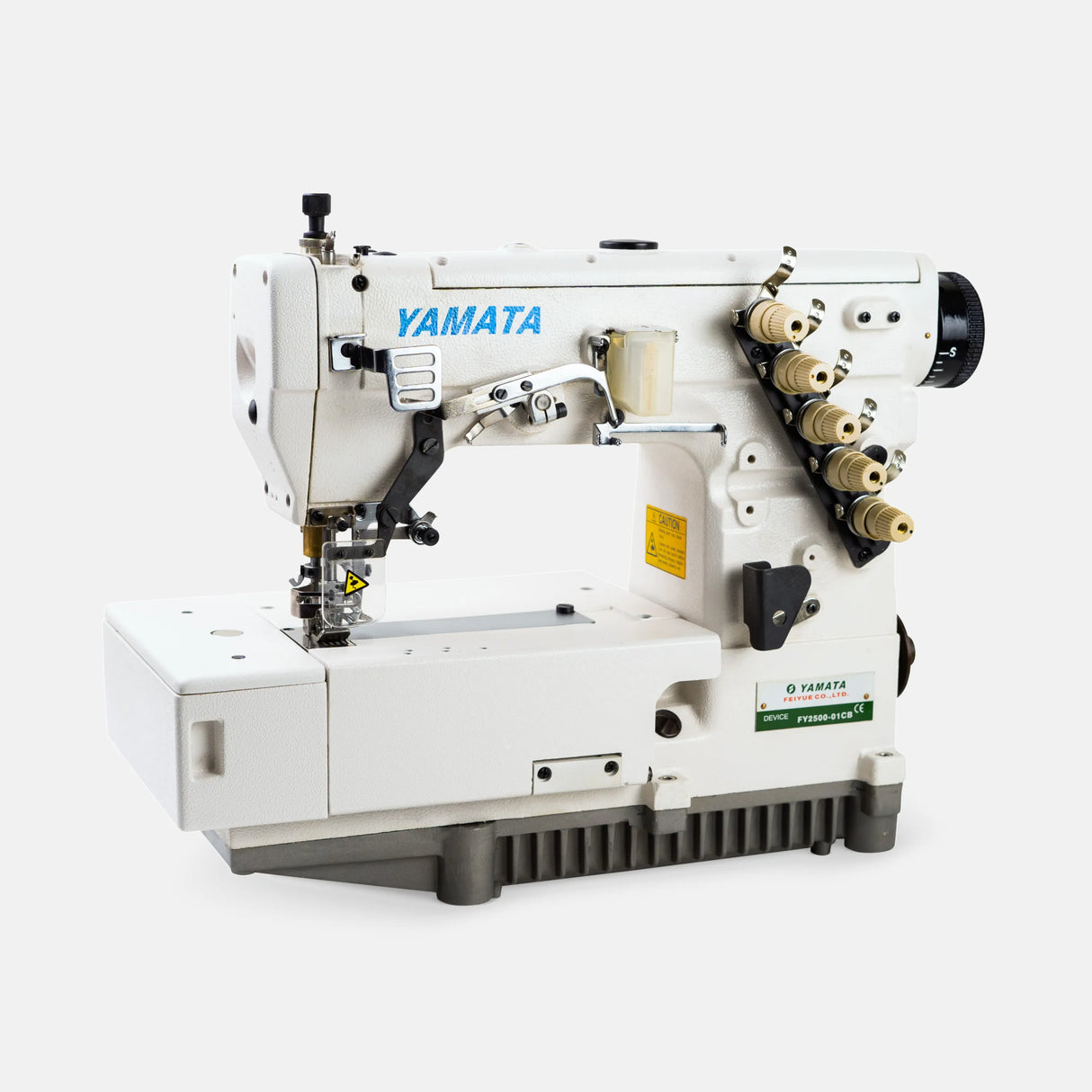 Yamata High-Speed Coverstitch Sewing Machine - side view