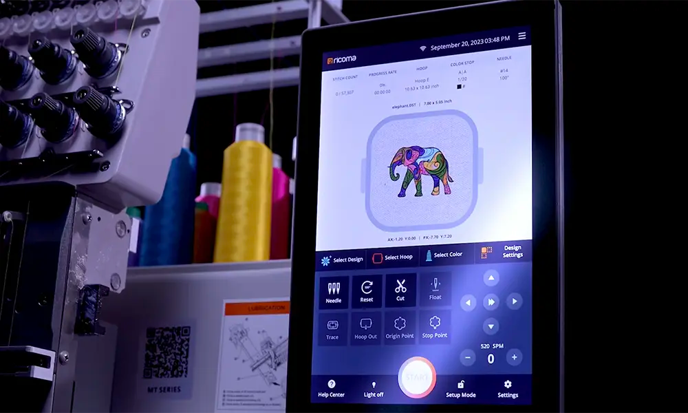 Large 10.1" HD Touchscreen for Easy Design Control