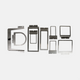 Hoopless frames to use on your ricoma embroidery machine to embroider on smaller items like shirt sleeves, socks, pant legs, and more