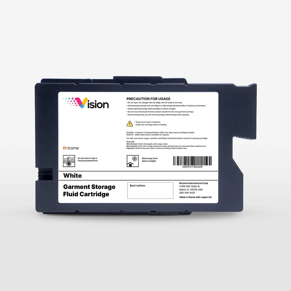 Ricoma Vision DTG Printer Storage Fluid Cartridges
