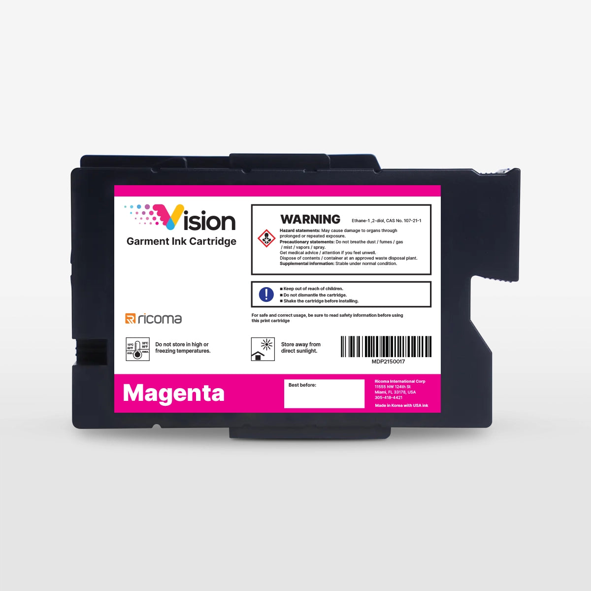 Ricoma Vision DTG Printer Ink Cartridges