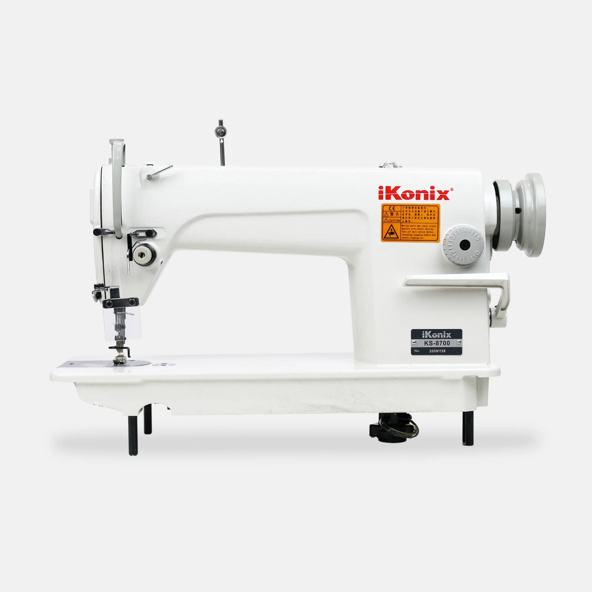 iKonix Flat-Bed Lockstitch Industrial Sewing Machine (includes table ...