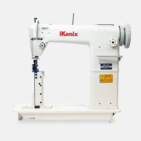 iKonix Single-Needle Post-Bed Lockstitch Industrial Sewing Machine (includes table, stand, & servo motor) 2