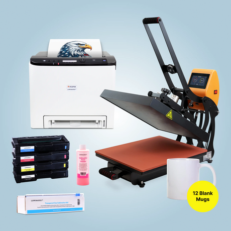 Luminaris 200 All In One White Toner DTF and Sublimation Printer for Shirts, Hoodies, Mugs, Tumblers, and Gifts