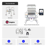 Marquee 20-Needle Commercial Embroidery Machine with 10.1" Touchscreen Panel