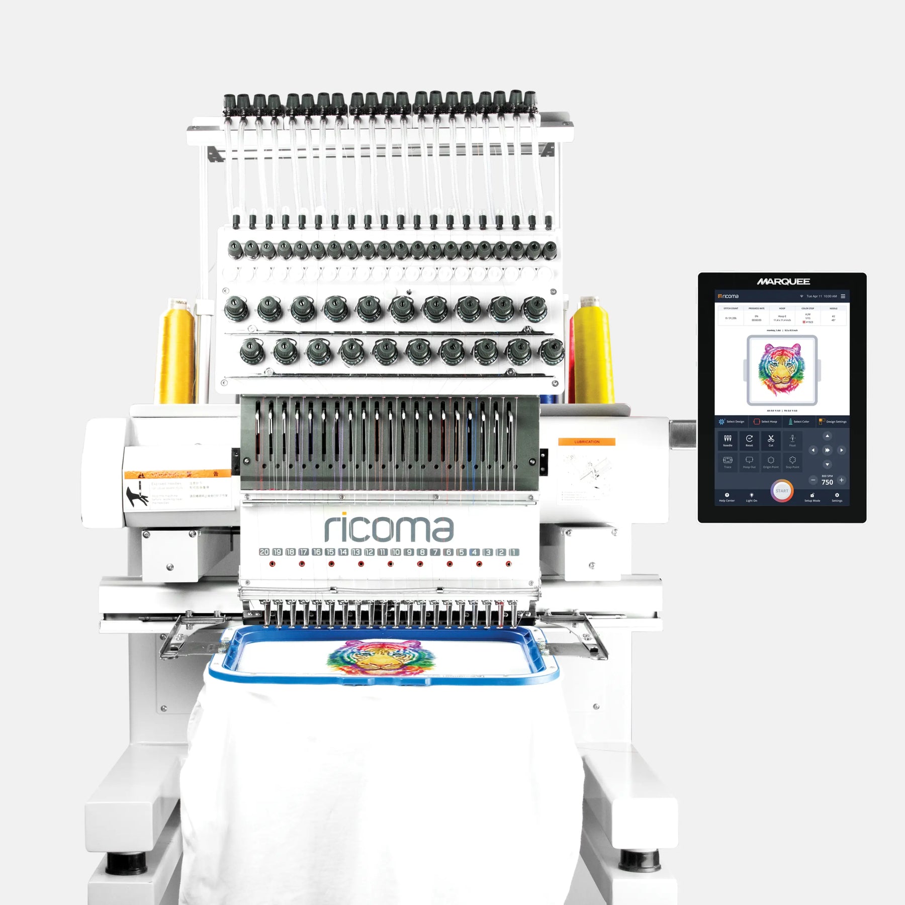 Single-head embroidery machine