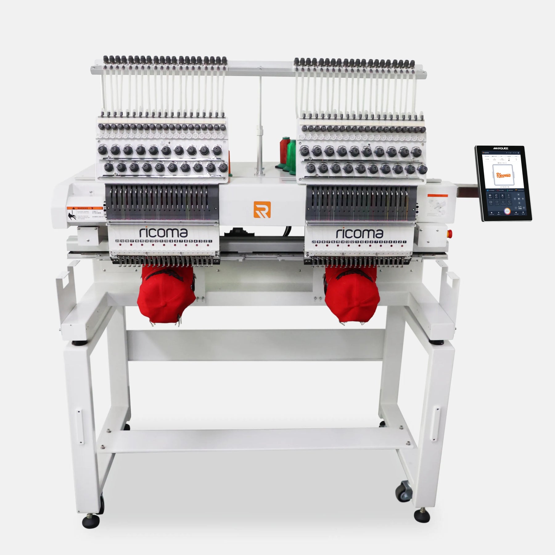 Multi-head embroidery machine
