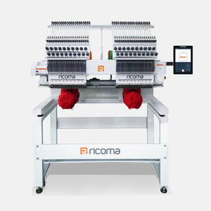 Marquee Two-Head 20-Needle Commercial Embroidery Machine with 10.1" Touchscreen Panel