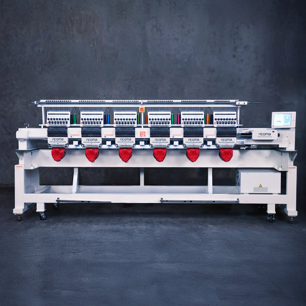 Titan Series 6-Head, 15-Needle High-Speed Multi-Head Embroidery Machine