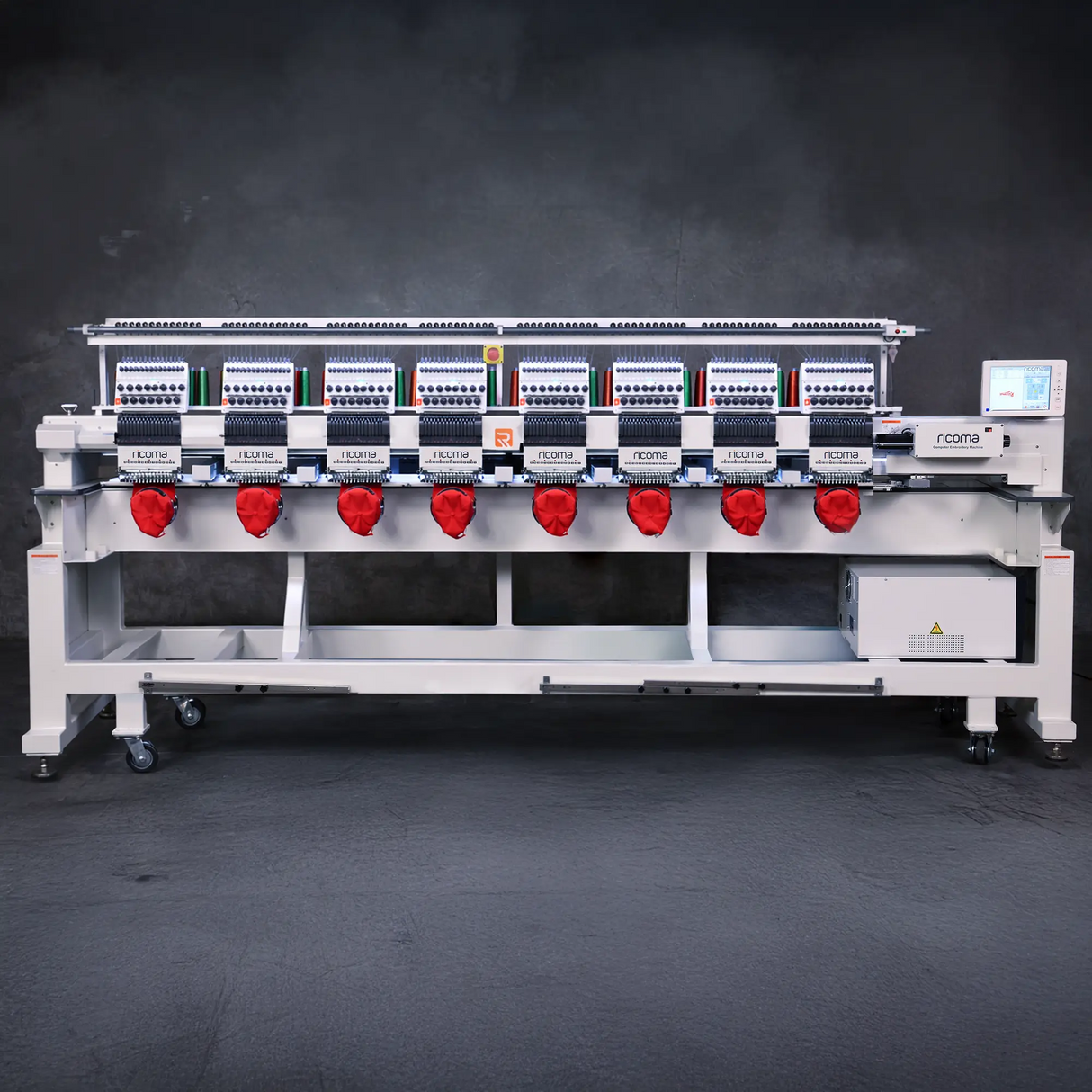 Titan Series 8-Head, 15-Needle High-Speed Multi-Head Embroidery Machine