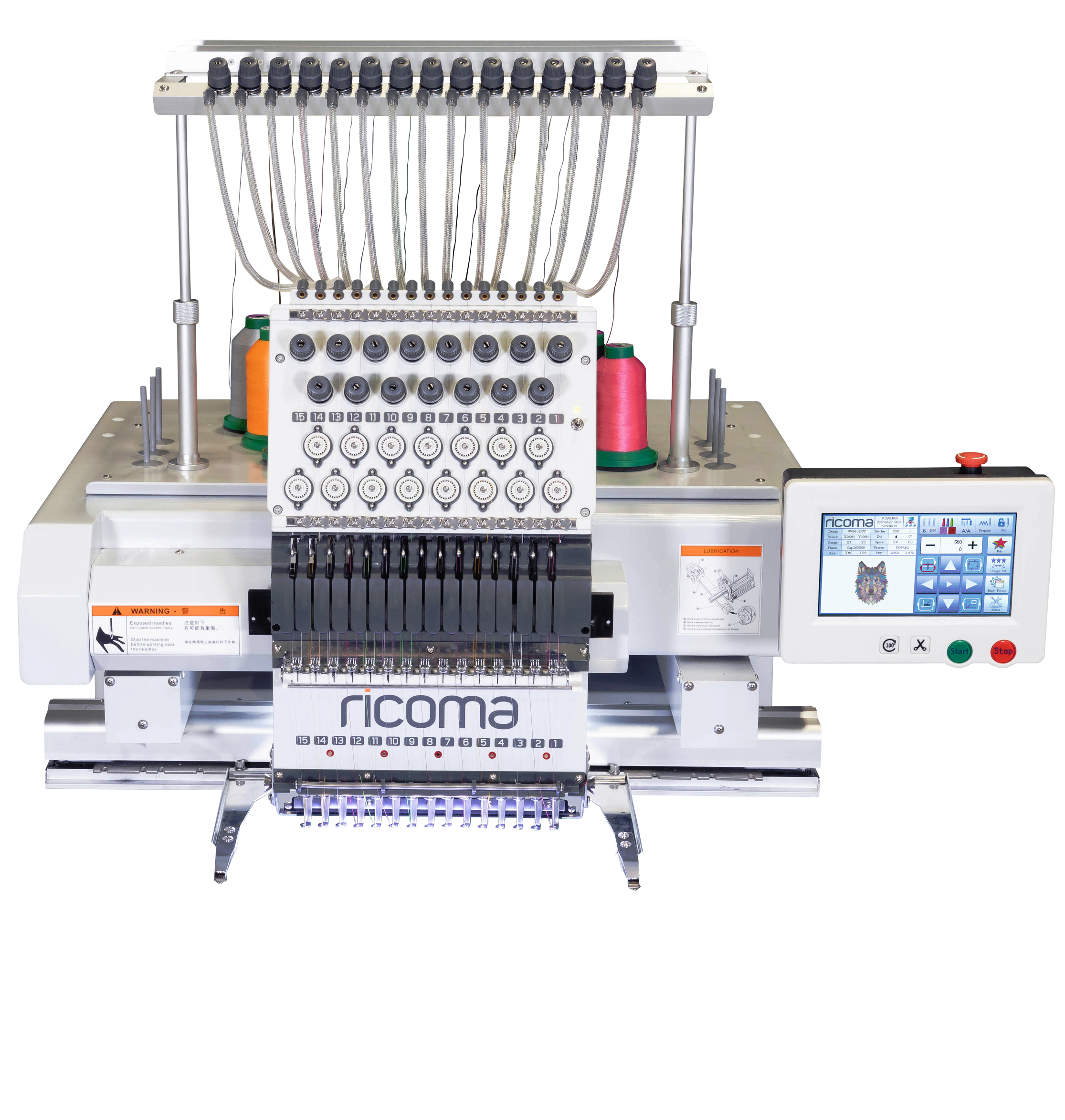 Stickereibedarf - Ricoma,embroidery machine,industrial embroidery machine