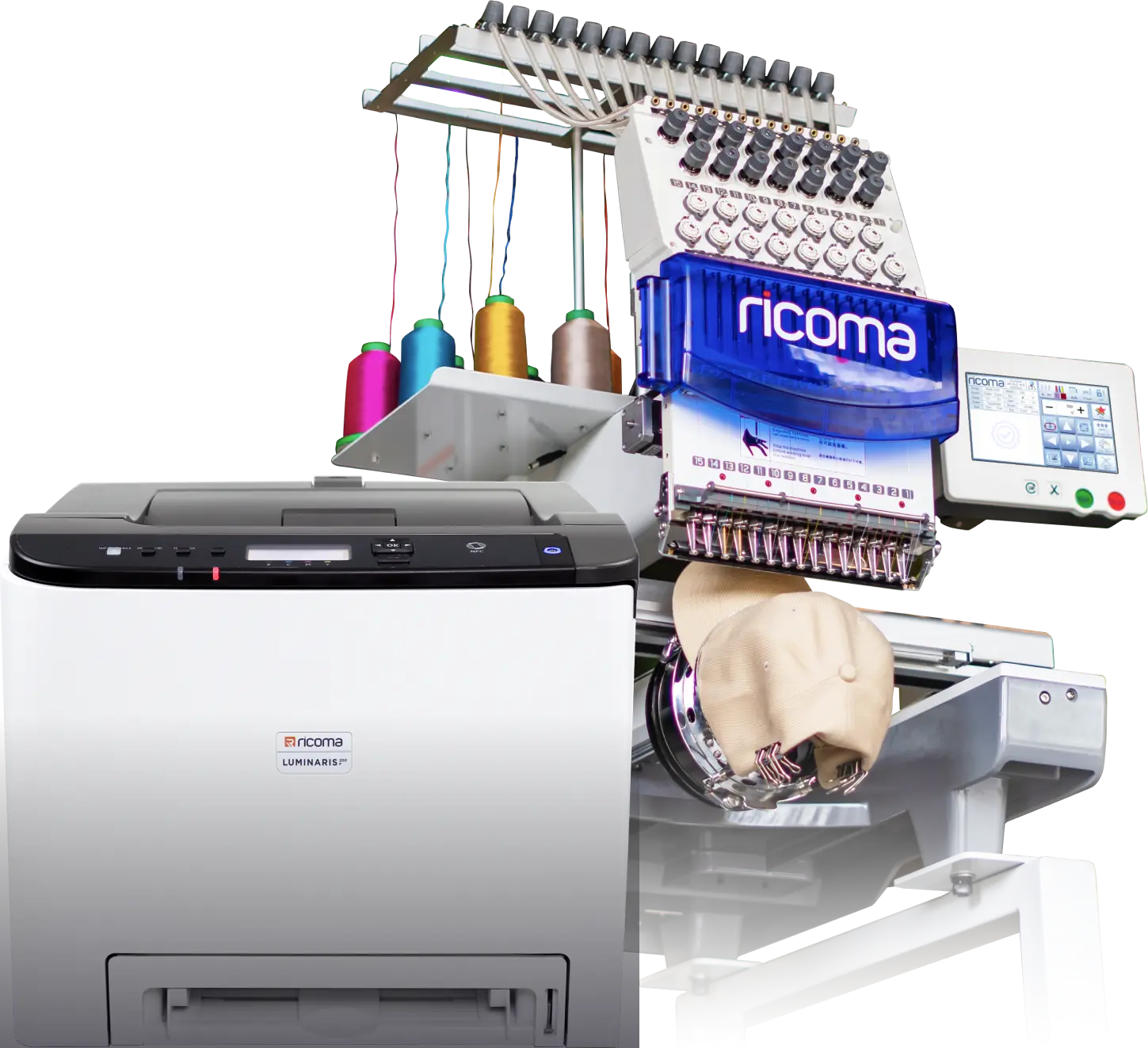Ricoma 10 Needle Embroidery Machine Complete Package